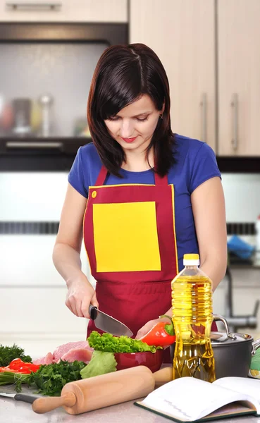 Chica chef — Foto de Stock