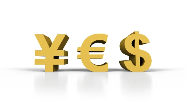 Yes in form money symbol — Stock Photo, Image