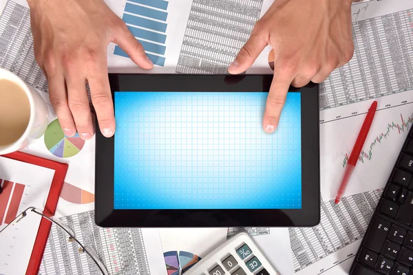 Tableta con pantalla en blanco — Foto de Stock