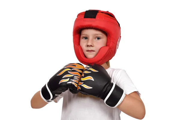 Muay thai boxe bambino — Foto Stock