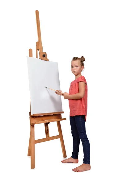 Pintura de niña — Foto de Stock