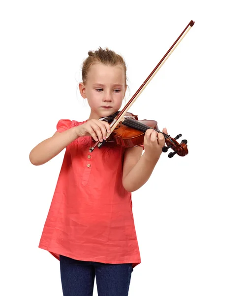 Lutto ragazza con un violino — Foto Stock