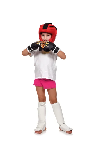 Ragazza bambino combattimento — Foto Stock