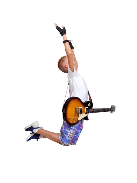 Boy jumping — Stock Photo, Image