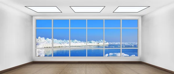 Habitación con vista al iceberg — Foto de Stock