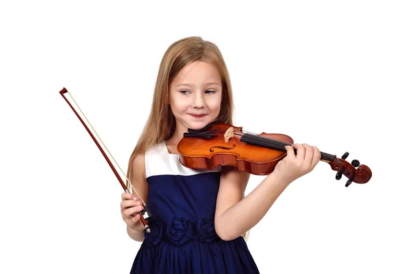 Pige spiller violin - Stock-foto