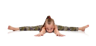 küçük kız egzersiz