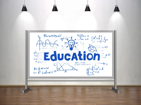 Education concept on whiteboard — Stock Photo, Image