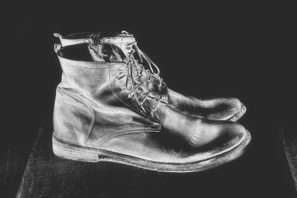 Men's fashion shoes, retro style — Stock Photo, Image