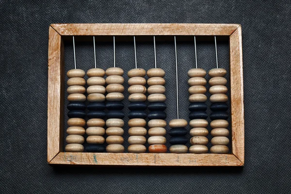Ábaco de madera vintage. calculadora antigua — Foto de Stock