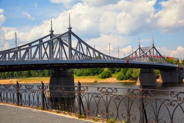 Tver, Rusya Federasyonu eski Volga Bridge'de