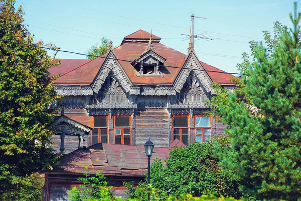 Casa di legno russo vintage — Foto Stock