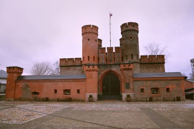 Friedrichsburg Kalesi. Koenigsberg 'deki eski Alman Kalesi. Kalininingrad (1946 yılına kadar), Rusya.
