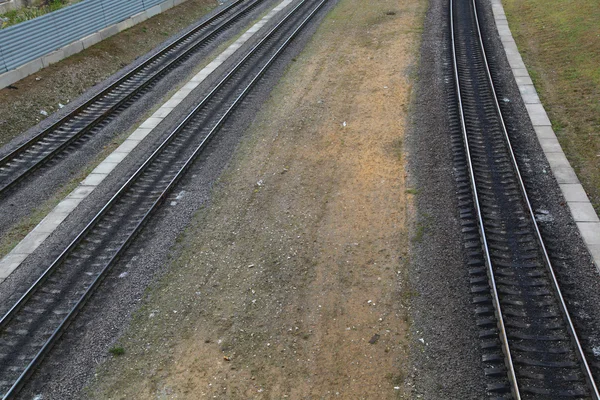 Railroad Tracks Outdoor Landscape — Stock Photo, Image