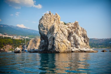Adalary rocks in the Black Sea, Crimea, Gursuf