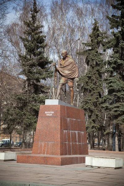 Mahatma Gandhi Monumento Moscou Rússia — Fotografia de Stock