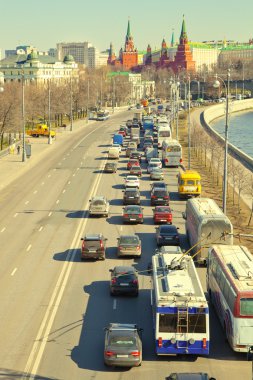 Moskova Kremlin, trafik sıkışıklığı Merkezi