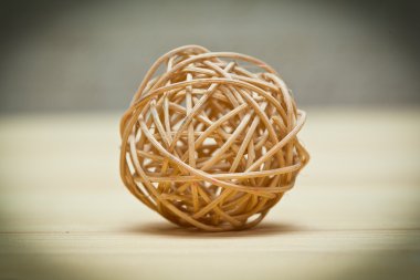 Wickerwork topu bambu, kamış veya willow yapılmış dokuma