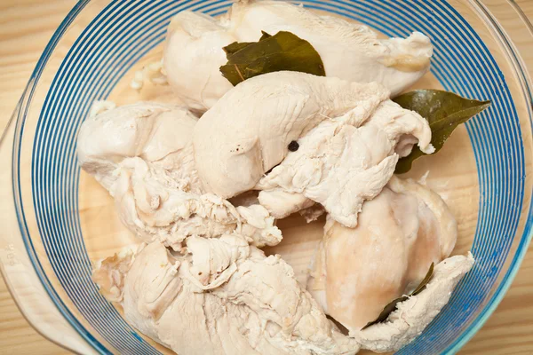 Boiled chicken — Stock Photo, Image