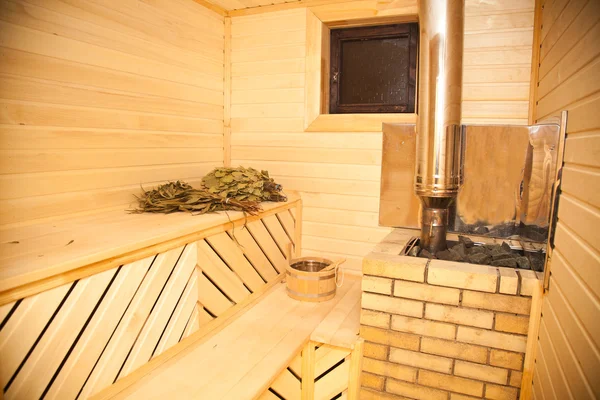 Interior of the Russian bath — Stock Photo, Image