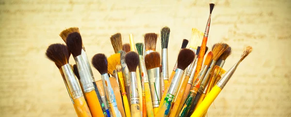 Bright Paint brushes — Stock Photo, Image