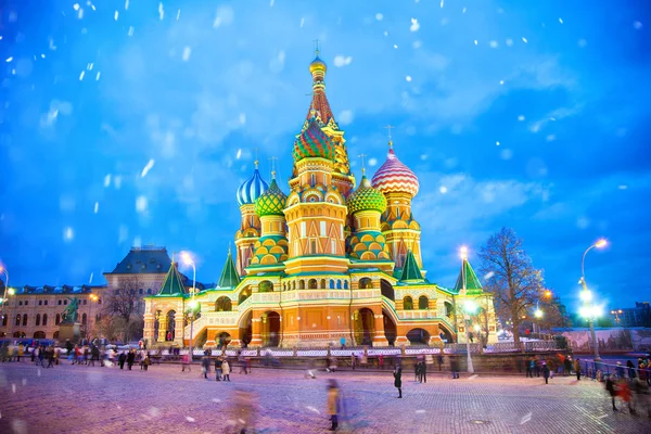 Basilikum-Kathedrale in Moskau, Russland — Stockfoto