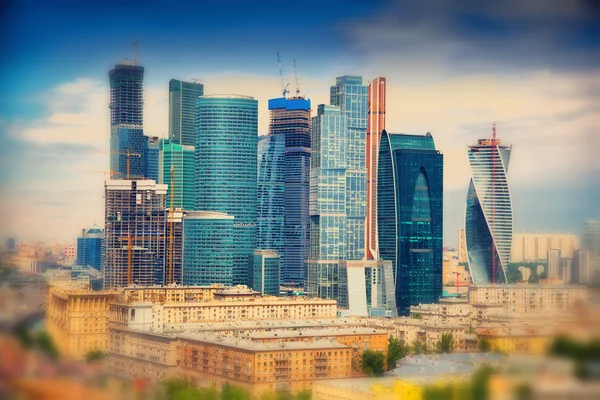 Internationella businesscenter Moscow City, Ryssland. — Stockfoto