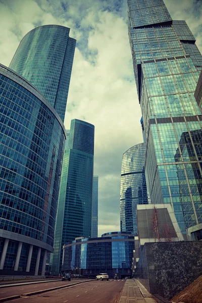 Moderní mezinárodní obchodní centrum Moskva-město v Moskvě, Rusko. — Stock fotografie