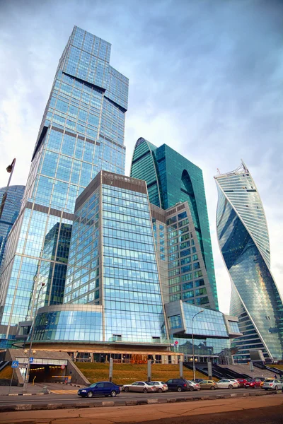 Moskva - 9 mars: International businesscenter Moskva-city. Ryssland, Moskva, 9 mars 2015 — Stockfoto