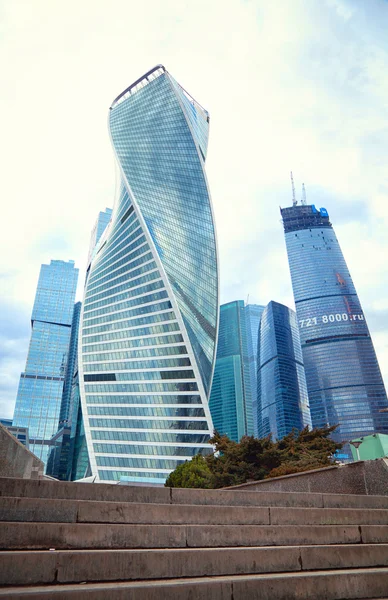 Moskova - 9 Mart: Uluslararası İş Merkezi Moskova-şehir. Rusya, Moskova, 9 Mart 2015 — Stok fotoğraf