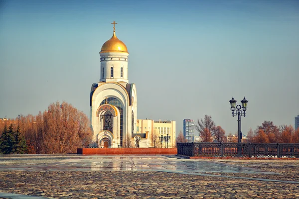 Templo George en Moscú en la colina Poklonnaya —  Fotos de Stock