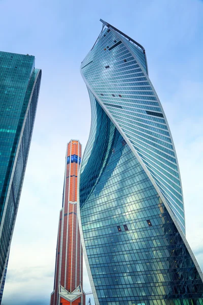 Moscow - march 9: International business center Moscow-city. Russia, Moscow, march 9, 2015 — Stock Photo, Image