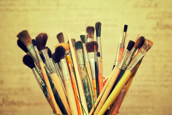 Set of brushes of the artist — Stock Photo, Image