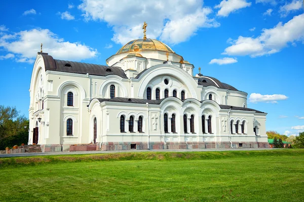 St. Nicholas garrison church on the territory of the Brest Fortress in Belarus — Stock Photo, Image