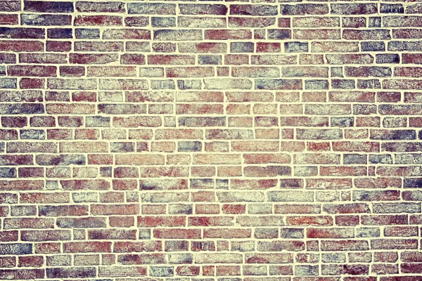 Vintage brick wall texture, background. Filter applied style instagram — Stock Photo, Image