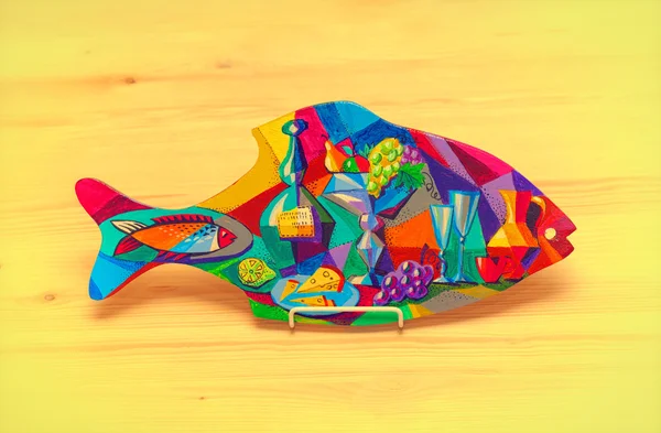 Декоративная разноцветная рыба — стоковое фото