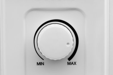 düğmesi, denetim minimum ve maksimum. güç regülatörü.