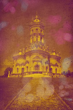 Vintage tarzı eski kilisede