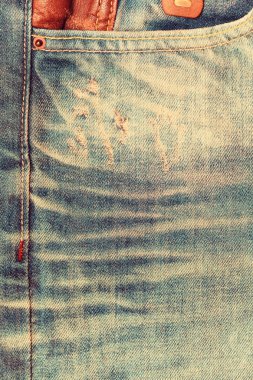 arka plan ve doku kot pantolon ve cep yakın çekim