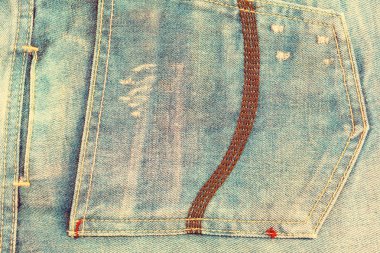 denim jeans etiket arka plan. arka cebinde tasarımcı kot yaşlı