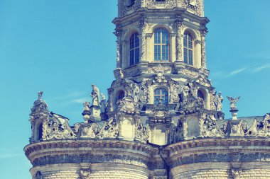 Ortodoks Kilisesi, Barok tarzı mimari detaylar. Kilise kutsal bakire Dubrovitsy Podolsk bölge köyde