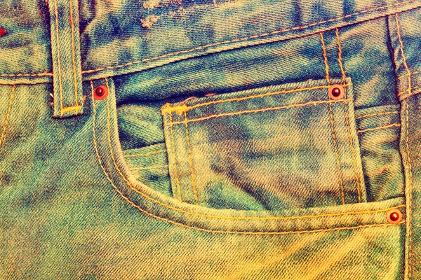 Jeans textuur achtergrond, vintage achtergrondstructuur — Stockfoto
