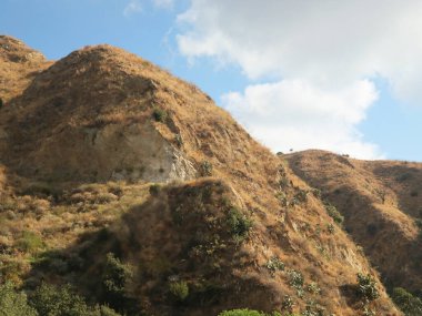 Panorama of the hills  in Sicily, Italy