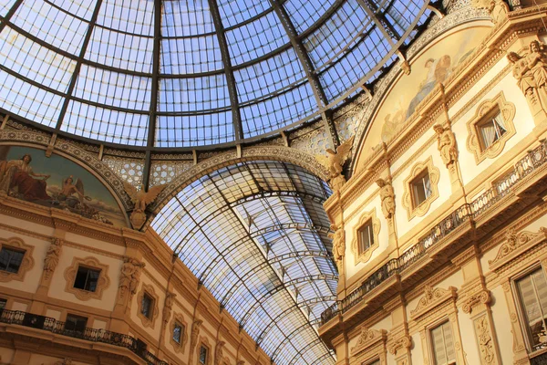 Galleria vittorio emanuele w Mediolan, Włochy — Zdjęcie stockowe