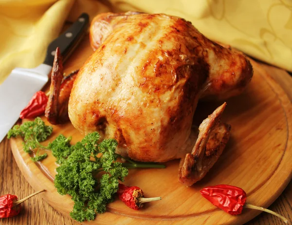 Cały Kurczak pieczony z ziołami — Zdjęcie stockowe