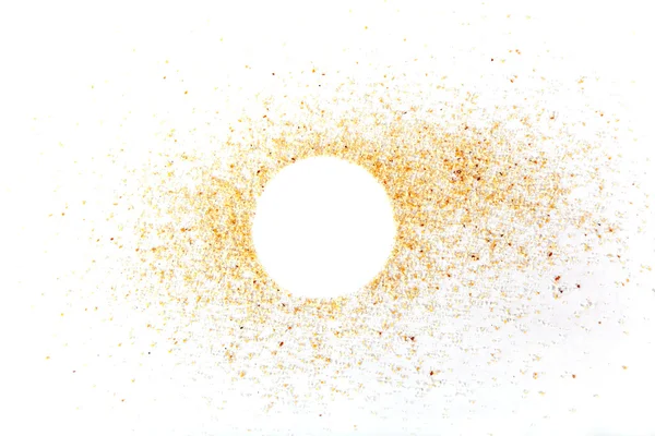 白色圆圈横幅白砂 — 图库照片
