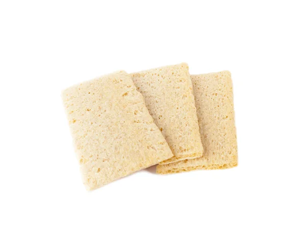 Diet rye Crispbread isolated on white — Stock Photo, Image