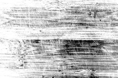Wooden surface with scratches in black and white. Texture for design and background clipart