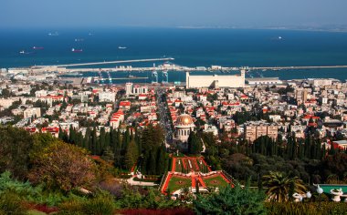 Haifa Bahai bahçesinden