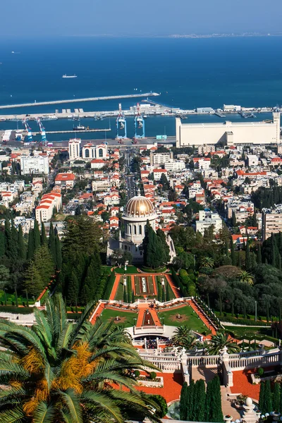 A Bahai kertből Haifa — Stock Fotó